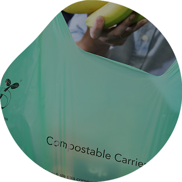 Sac à provisions de supermarché biodégradable complet